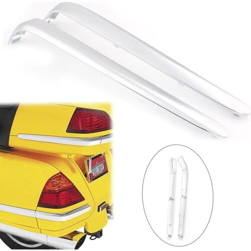 Chrome Motorcycle Trunk Saddlebag Moulding Trim For Honda Goldwing GL1800 2001-2011 ABS Plastic Decorative Fairing Strip Cover