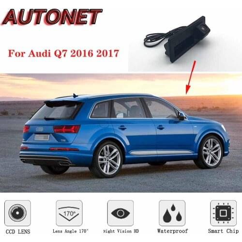 AUTONET Car Trunk Handle Camera For Audi Q7 2016 2017 Night Visioin Backup Rear View camera