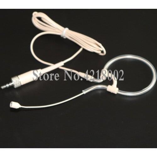 Skin Ear Hook Omnidirectional Headset Microphone For Sennheiser Wireless Bodypack Transmitter Head Headset Mic