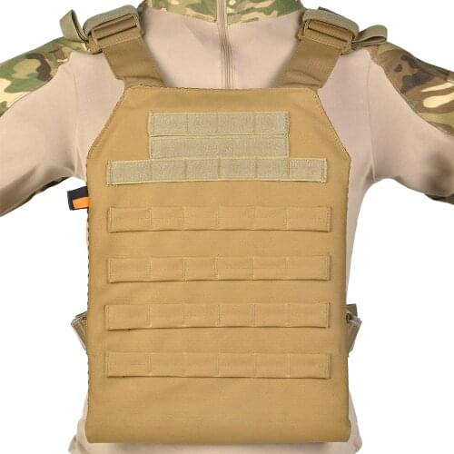 Lightweight Plate Carrier Tactical Vest Molle Compatible Armor Insert Mesh Padding Airsoft Paintball Wargame Outdoor Hunting