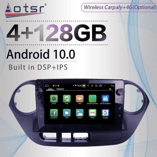 128G For Hyundai Grand I10 2013 - 2016 Android Radio Tape Recorder Car Multimedia Player Stereo Head Unit GPS Navigation No 2din