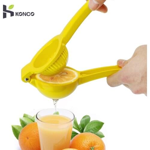 KONCO Metal Lemon Lime Squeezer, Stainless Steel Manual Citrus Press Juicer, Hand Press Juicier Fresh Fruit Tool Kitchen Tools