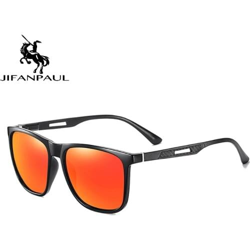 JIFANPAUL Classic mens glasses stainless steel polarized sunglasses brand designer sunglasses men fashion trend sunglasses