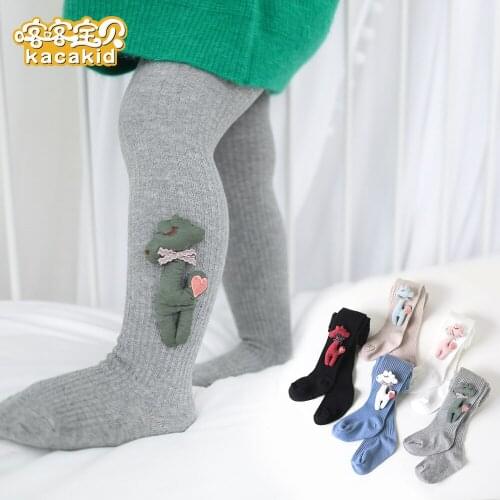 Soft Breathable Newborn Baby Girls Pantyhose Autumn Winter Cotton Cartoon Animal Infant Kids Tights Stocking For Girls Pants