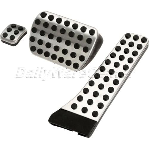 New Stainless Steel AMG AT Pedal Accelerator Fuel Brake Footrest Pad Cover For Mercede Benz C E GLK GLS SLK Class Car Styling