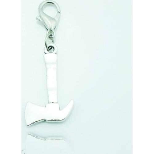 JINGLANG Wholesale Fashion Lobster Clasp Charms Dangle Silver Plated Axe Charms DIY Jewelry Accessories