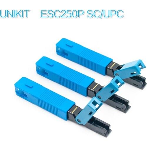 UNIKIT ESC250P SC/UPC Optical Fiber quick connector SC Embedded type 125μm bare fiber 250μm pre-coated fiber fast connector