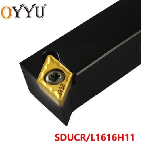 OYYU SDUCR1616H11 SDUCL1616H11 Carbide Inserts Shank Turning Lathe Tool Holder SDUCR 1616 Cutting Arbor CNC use High Quality