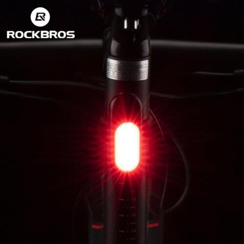 ROCKBROS Bicycle Rear Light USB Rechargeable Cycling Light Warning Rainproof 5 Model Light Bike Accessories Bicycle Taillight