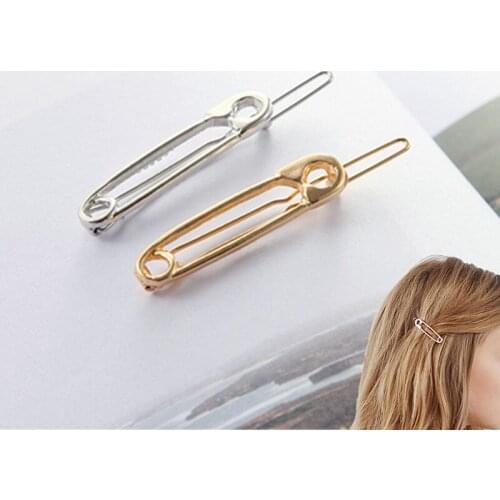 Europe and the United States accesorios para el pelo simple metal pin hairpin girls vintage gold color hairpin Hair accessories