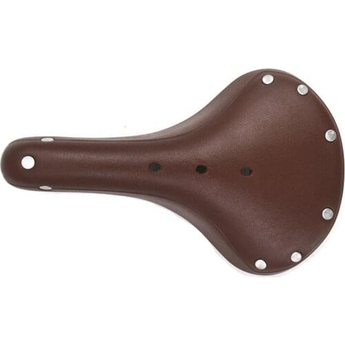 Vintage bike Seat Retro Saddle Rivets Road MTB Cushion Comfort bike part