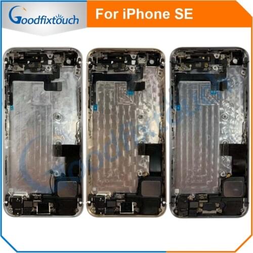 For iPhone SE Back Cover Battery Door Housing Rear Cover Assembly Battery Housing For iPhone SE With Flex Cable Replacement Part