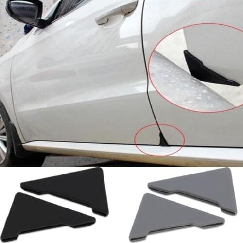 2PCS Crash Protector Sticker Cover Truck Mouldings Door Corner Auto Anti Scratch Guard Car Decorations Silicone 5.8cm*3.9cm