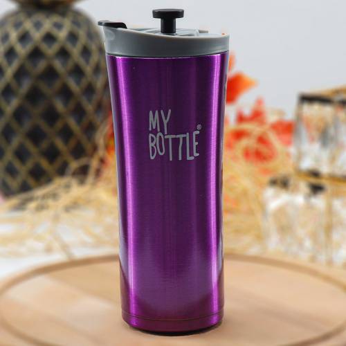 2020 French Press Thermos Mug Purple Coffee Cup Colorful Options Modern Home Quality Product 500ml Glass Outdoor Travel Lover