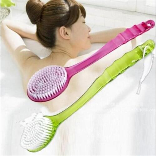 2020 NEW Long Handled Plastic Bath Shower Back Brush Scrubber Skin Cleaning Brushes Body for Bathroom Accessories Cleaning Tool