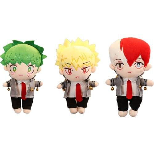 25cm New My Hero Academia Figure Doll Cute Anime Izuku Katsuki Shoto My Hero Academia plushie Take off clothes Gift For Fans Kid