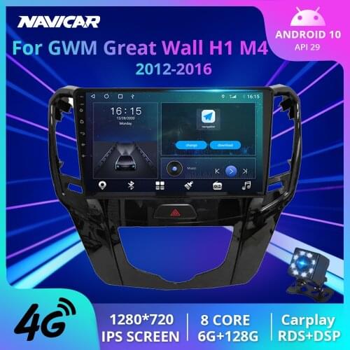 2Din Android10.0 Car Radio For GWM Great Wall H1 M4 2012-2016 Stereo Receiver GPS Navigation Car Video Car Multimedia Player IGO