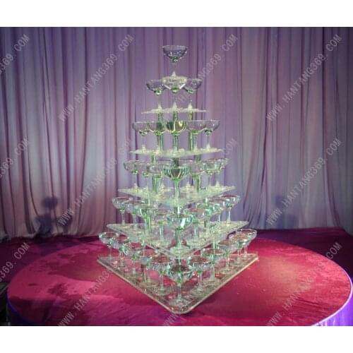 Five tiers champagne tower (excluding cups and light) Banquet champagne tower,Party table wine tower