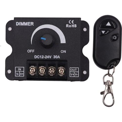 3 Button RF Wireless Remote Controller 12V 24V Keychain Switch Dimmer 4 Channels Iron Waterproof Power Switching Controller
