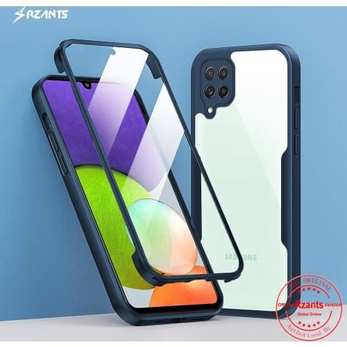 Rzants For Samsung Galaxy A22 M32 4G 5G Case 360 Full Body Bettle Clear Cover WITHOUT Built in Screen Protector Shocproof Casing