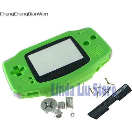ChengChengDianWan New Arrival Colors Case Cover Housing Shell For GBA Gameboy Advance With Plastic Screen Lens Comes