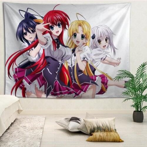 New arrival custom High School DxD printing tapestry More Size home living room bedroom decorative wall blanket