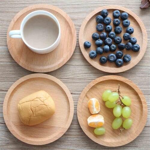 Wooden Coaster Beech Square Coaster Innovative Coffee Coasters Insulation Mat Pot Mat Trays Dessert Dish Container Storage