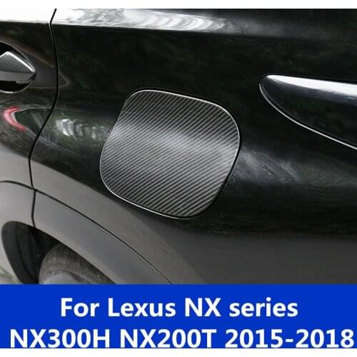 For Lexus NX series NX300H NX200T 2015-2018 Newest carbon fiber Fuel Tank Cover Decorative sequins decoration Auto Accessories