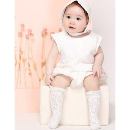 Baby Girl Socks 0-4 Year Toddler Baby thin Mesh Breathable Socks Newborn Infant Baby Boy Pure cotton Summer High knee Socks