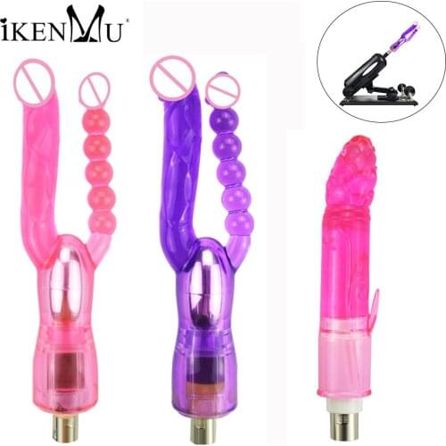 Sex Machine Dildo Works For Machine Gun Double Head Dildo Attachment For Women Sex