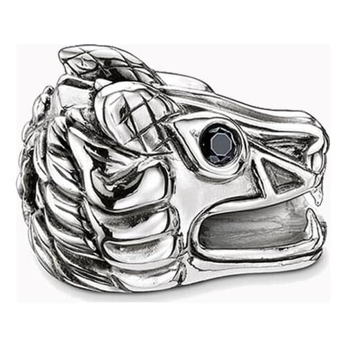 Hot Free Shipping Dragon Head Bead, Trendy Karma Beads 925 Sterling Silver DIY Beads for Bracelet Necklace for Women Men Jewelry