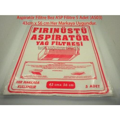 KAĞIT ASPİRATÖR YAĞ FİLTRESİ 1 paket 5 ADET vardır 1 pakey hediye 45*56 cm