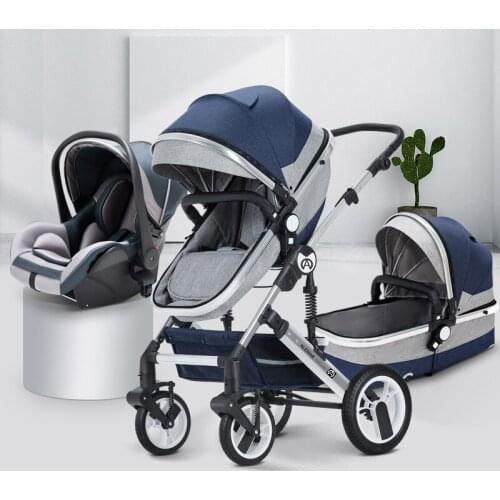 Wisesonle pram 2 in 1 3 in 1 portable Collapsible light four season Russia free shipping