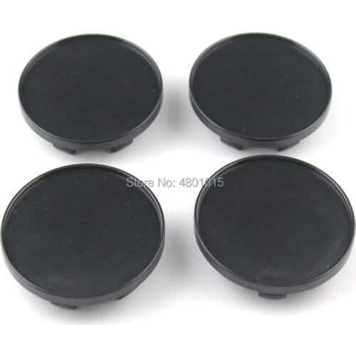40x 59mm/53mm Abs Black Car Wheel Rim Center Hub Caps Cover Blank No Badge