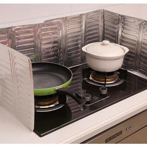 Kitchen Cooking Frying Pan Oil Splash Screen Cover Gas Stove Splatter Shield Guard Oil Divider Splash Proof Baffle Tool
