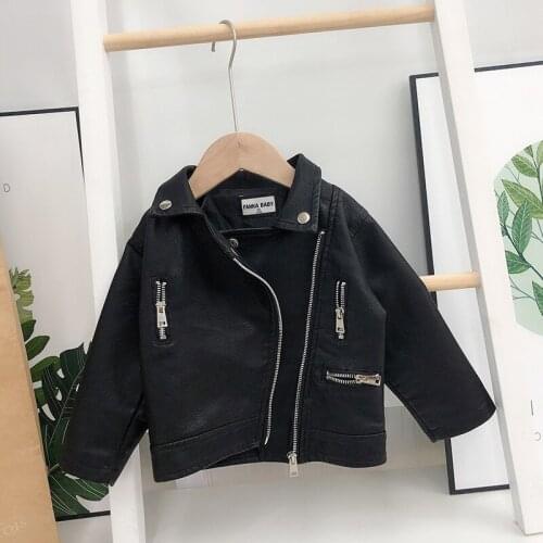 2 3 4 5 6 Y Toddler Boys Jackets Spring Autumn High Quality PU Leather Coats for Boy Kids Clothing 2020 New Arrival Boy Jacket