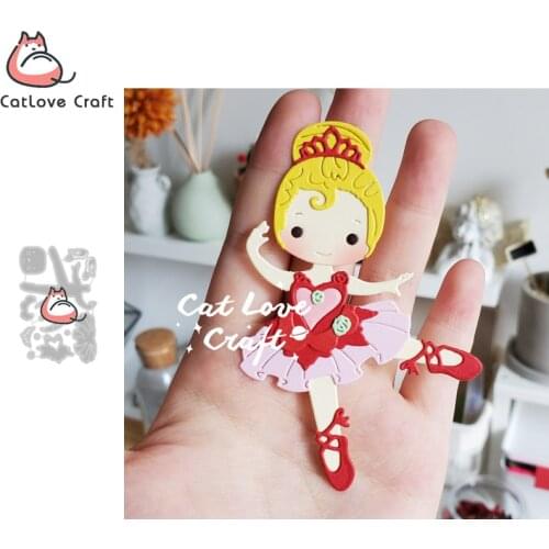 Catlove Ballet Dancer Metal Cutting Dies Scrapbooking Mold Stencil Die Cuts Card Making DIY Craft Embossing New Dies For 2020