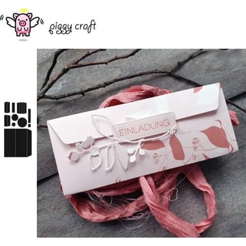 Piggy Craft metal cutting dies cut die mold Envelope Card Pack Scrapbook paper craft knife mould blade punch stencils dies