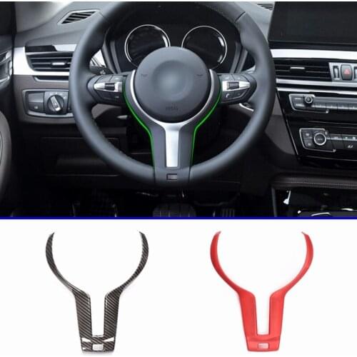 Carbon Fiber ABS Steering Wheel Trim Car Accessories For BMW F20 F22 F21 F30 F32 F33 F36 F06 F12 F13 X5 F15 X6 F16 M-Sport