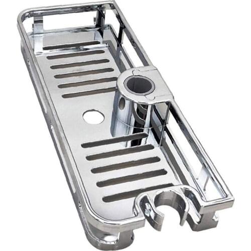 Shower Shelf Rectangle Detachable Lifting Storage Tray Rack Plastic Holder Saving Space Kitchen Bathroom Accessories