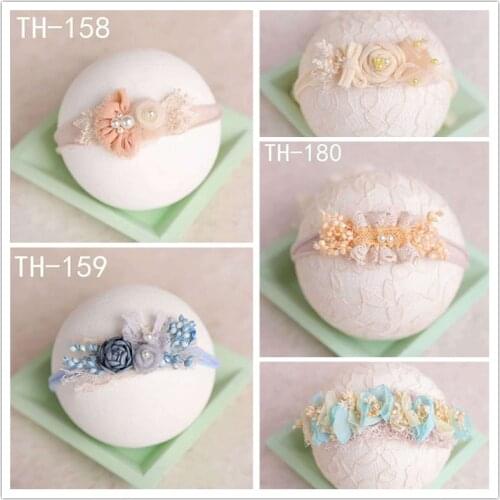Newborn Photography Prop Baby Headband Floral Infant Headwear Baby Princess Girl Hair Accessories Cute Props