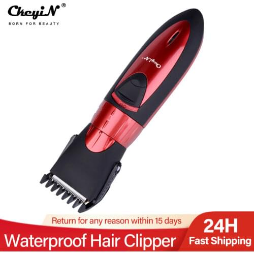 Professional Rechargeable Hair Trimmer for Men Barber Tool Washable Beard Clipper Adult Child Cutter with Comb Haircut Device