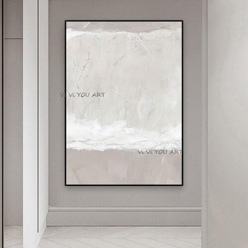 Hand Abstract Oil Painting Modern Minimalist Nordic Art Three Dimensional Color Substantial Decorative The Living Room Entrance