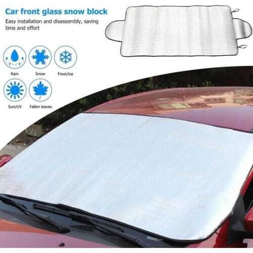 147 * 70cm car window glass sunshade UV Protector Summer Winter ice dust collector sun shade Magnetic windshield net cover gauze