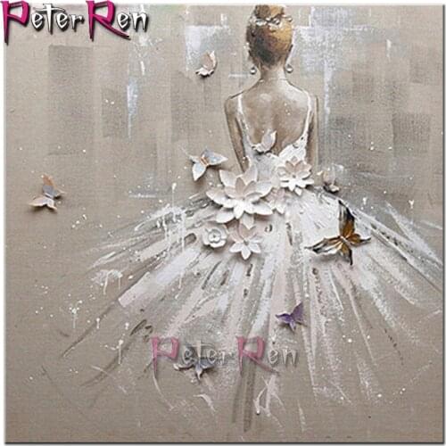 Skirt girl Pattern diamonds 5D DIY painting full square/round Embroidery Cross stitch diamond kits mosaic wall Decorations gift