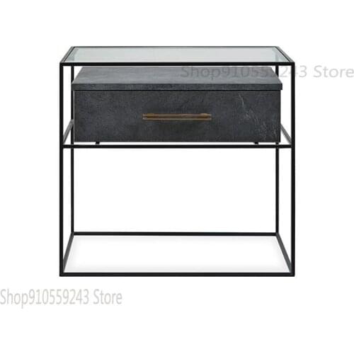 Iron Leisure Table Coffee Table Corner Table Simple Modern Small Square Table Side Table Bedside Table Salvador