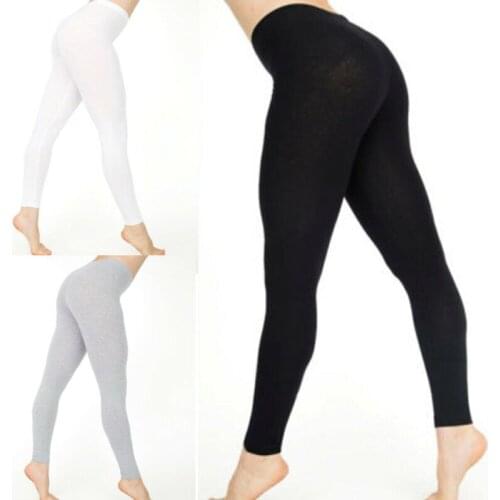 2019 New Arrival Women Legging Hot Sell Comfortable White Black Solid Color Skinny Stretchy High Quality Pants Casual Leggings