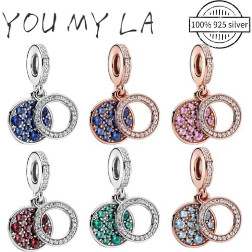 New Valentines Day Roses Pendant Charm Bead High Quality 925 Sterling Silver Forever Love Fit Bracelet Women Girlfriend Gift Je