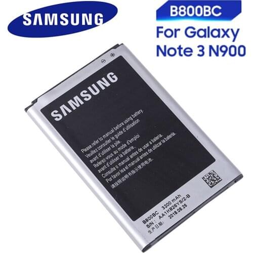 00% Original Replacement Battery B800BE B800BC FOR Samsung GALAXY Note3 N9006 N9005 NOTE 3 3200mAh NFC