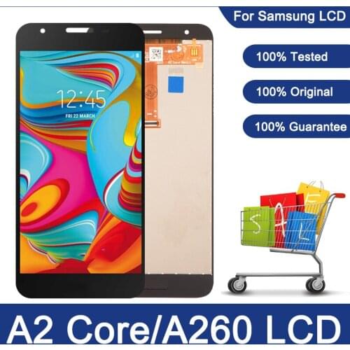 100% Original 5.0'' LCD For Samsung Galaxy A2 Core A260F/DS LCD Display Touch Screen Digitizer For Samsung A260 A260G/DS LCD